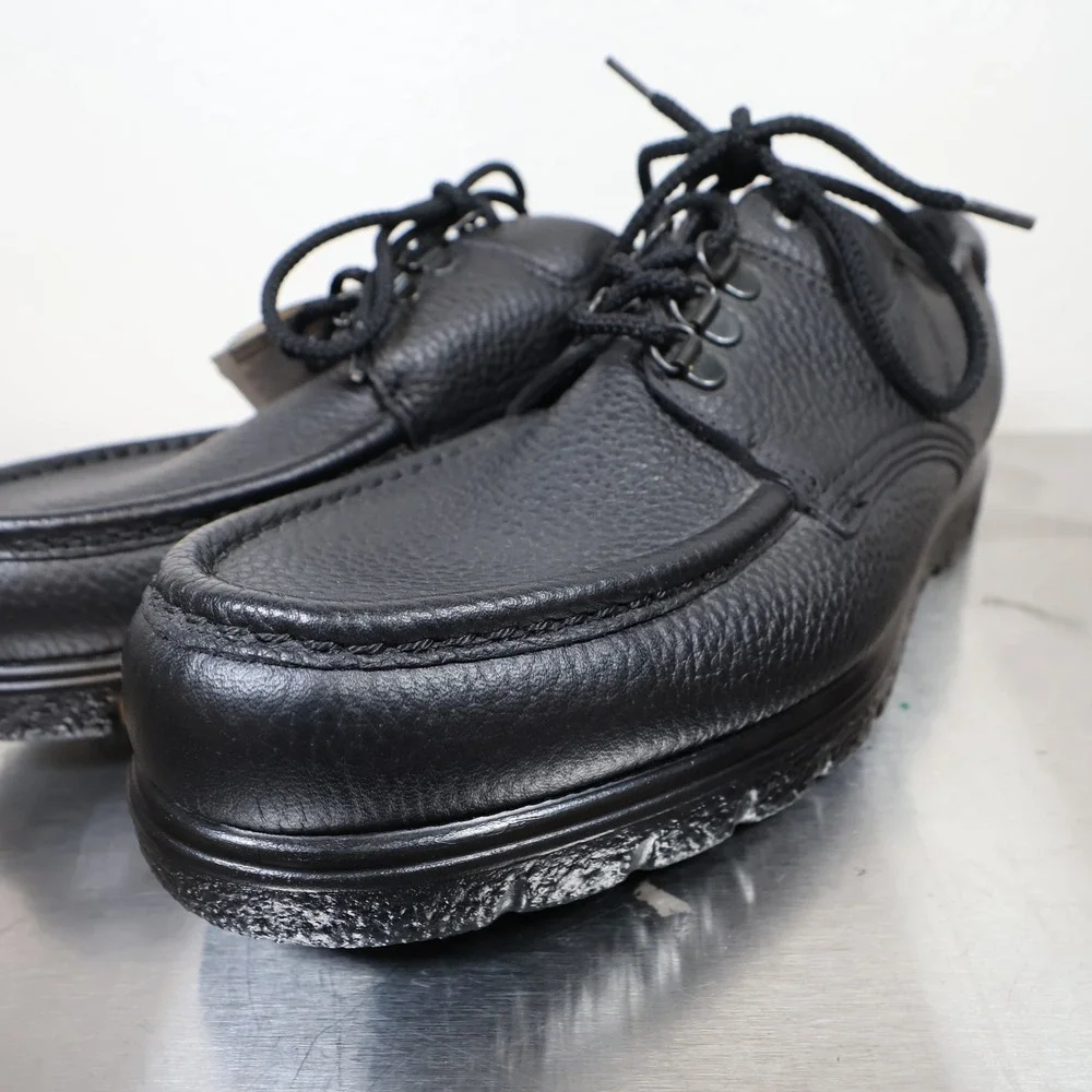 Red Wing 8624 Oxford Shoes Mens 9.5 D Black Leather Vintage USA Deadstock Work